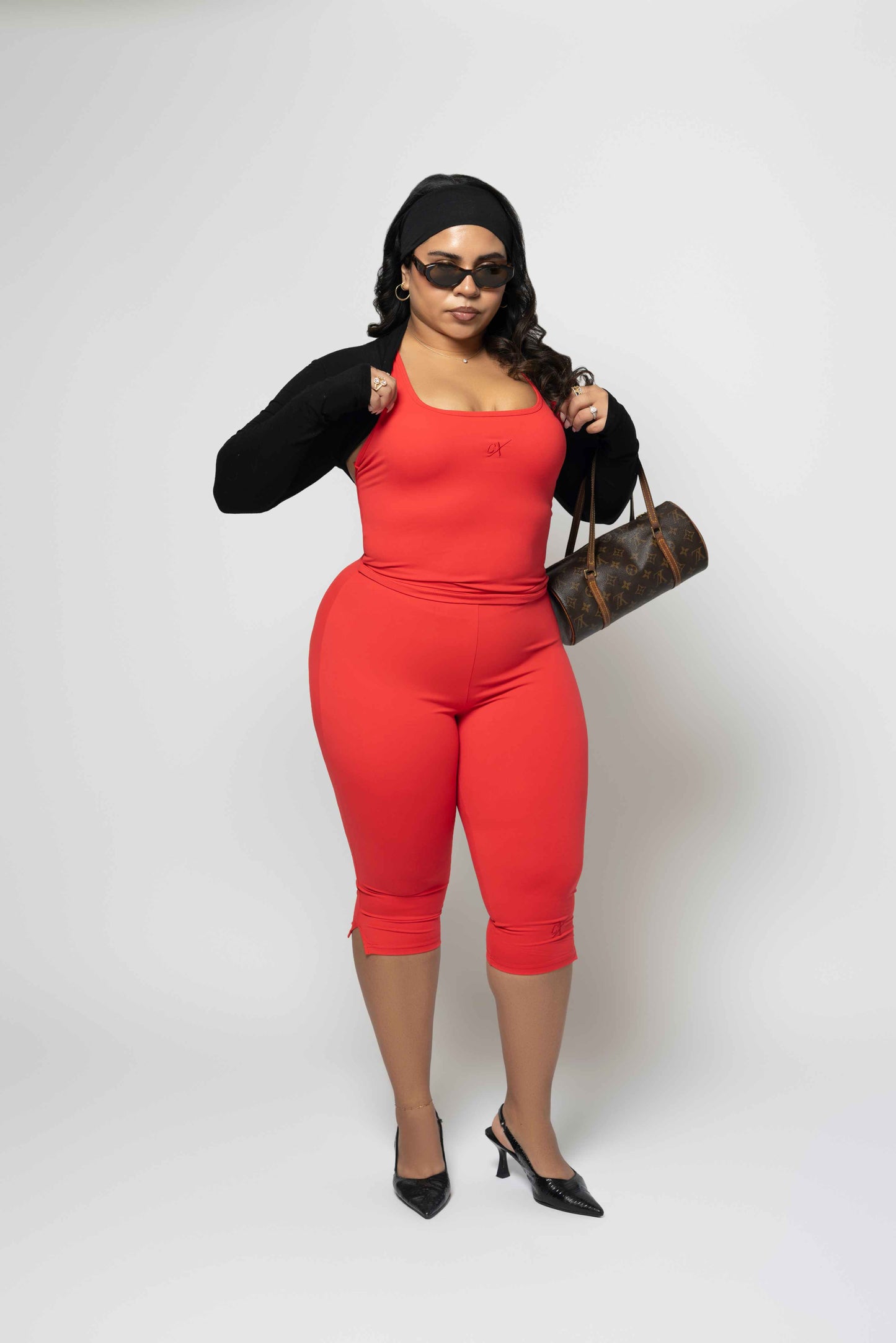 The Runway Capri in RED