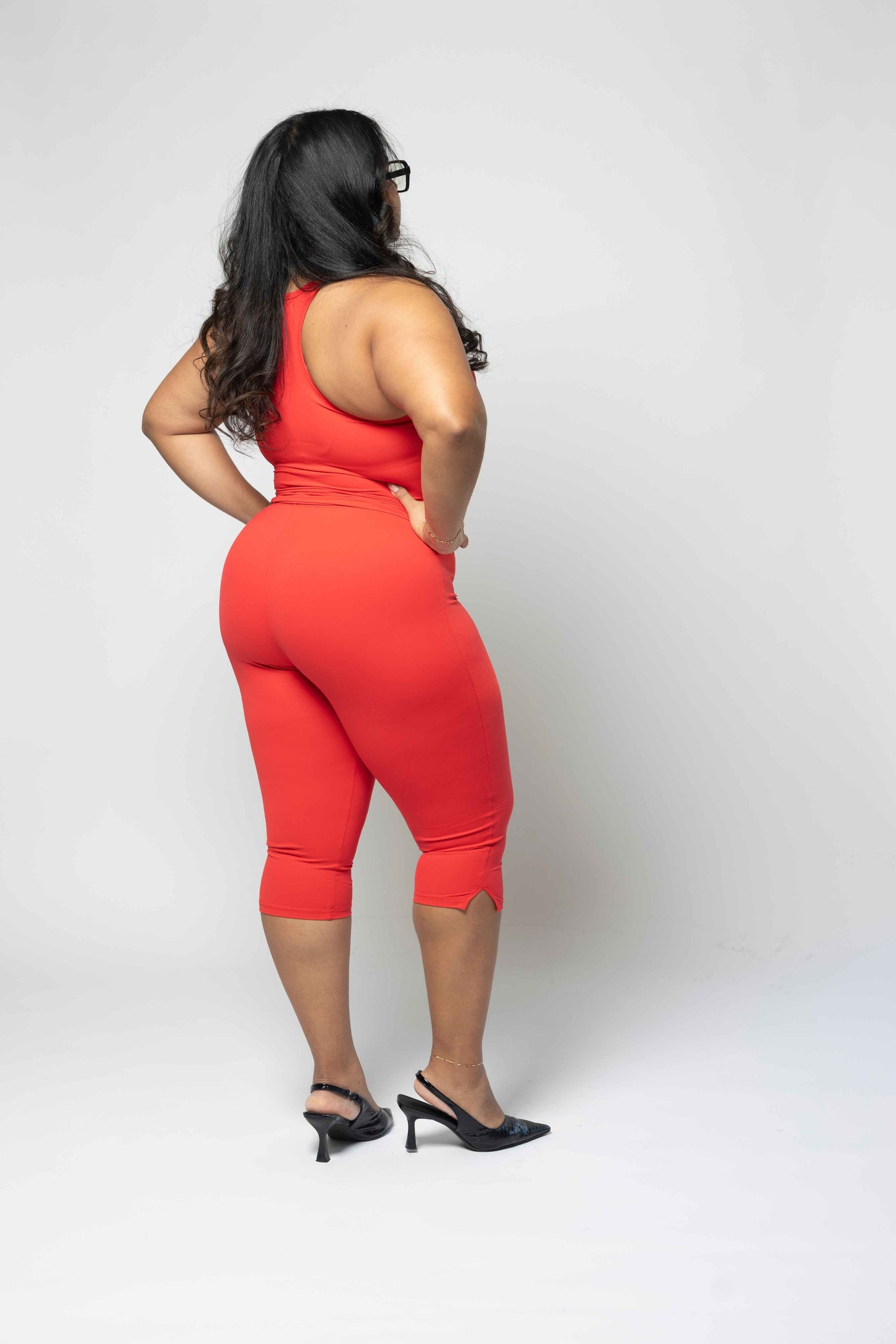 The Runway Capri in RED